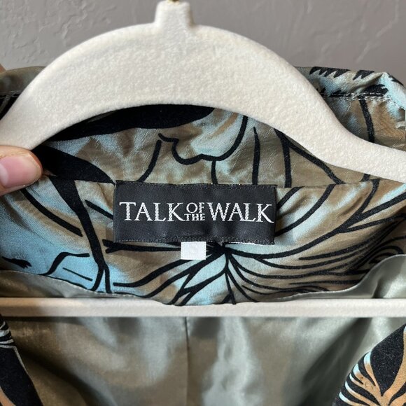 Lagenlook Art To Wear Jacket Floral Metallic S Y2K Velvet Artist Whimsigoth Boho - Picture 10 of 15